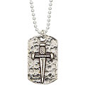 Charming Life Dagger Dog Tag Necklace