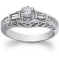 14k Gold 3/4ct TDW Diamond Engagement Ring (G-H, SI1-SI2) (Size 6.25)