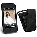 Black Silicone Skin Case and Armband for iPod Touch