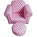 Trend Lab Maya Dot Club Chair and Ottoman Set