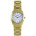 Seiko Men's Casual White Dial Goldtone Watch