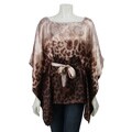 Kaelyn Max Women's Animal Print Poncho