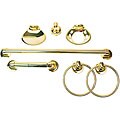 Moen Polished Brass Aspen 7-piece Bath Accessory Kit