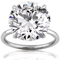 Platinum 10.08 ct TDW GIA Certified Diamond Ring (G, VS1) (Size 6.5)