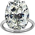 Platinum 10.20 ct TDW Diamond Solitaire Ring (J, SI2) (Size 6.5)
