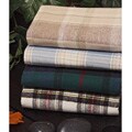 Yarn Dyed Twin-size Cotton Flannel Sheet Set