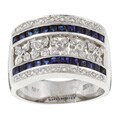 Encore by Le Vian 18k Gold Sapphire and 1/4ct TDW Diamond Ring