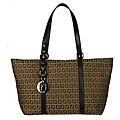Fendi Zucchino Large Canvas Tote Bag