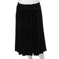 C.enne.V Women's Plus Size Jet Black Panel Skirt