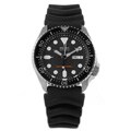 Seiko Men's Automatic Diver's Black Dial Black Rubber Strap Watch