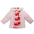 Amy Byer Toddler Girl's Hooded Coat and Scarf Set