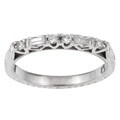 Tacori Platinum 1/5ct TDW Diamond Engraved Wedding Band (G,VS)