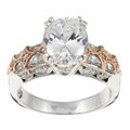 Tacori Platinum/ 18k Gold CZ and 3/4ct TDW Diamond Engagement Ring (G, VS) (Size 6.5)