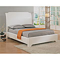 Rumba King Size Low Profile White Sleigh Bed