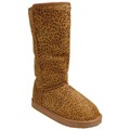 Glaze by Adi Women's Microsuede Faux Leopard Print Boots