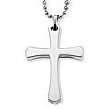 Stainless Steel Unisex Cross Necklace