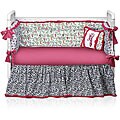 Little Lambinates 4-piece Baby Girl Jungle Crib Bedding Set