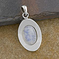 Silver Rainbow Moonstone Pendant (Thailand)