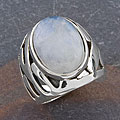 Sterling Silver Rainbow Moonstone Ring (Thailand)
