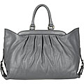 Fendi Doctor Vitello Large Grey Tote