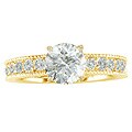 14k Yellow Gold 3ct TDW Diamond Eternity Engagement Ring (H, I1)