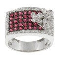 Encore by Le Vian 18k Gold Pink Sapphire and 1/4ct TDW Diamond Ring (Size 9)