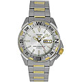 Seiko Men's 5 Automatic Silver Dial Two-tone Watch