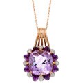 Encore by Le Vian 14k Gold Amethyst/ 3/5ct TDW Diamond Necklace (H-I, SI2-I1)