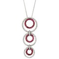 Encore by Le Vian 14k Gold Pink Sapphire and 3/5ct TDW Diamond Necklace (H-I, I1-I2)