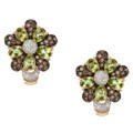 Encore by Le Vian 14k Gold Peridot/ 3/4ct TDW Diamond Earrings (J, I1-I2)