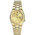 Seiko Men's 5 Automatic Gold Dial Two-tone Bracelet Watch