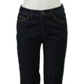Jones New York Signature Women's 5-pocket Bootcut Leg Leather Trim Jeans
