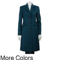 A.B.S By Allen Schwartz Women's Single-breasted Boyfriend Coat
