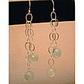 Sterling Silver Aquamarine Dangle Earrings (USA)