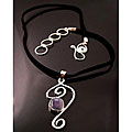 Sterling Silver 'Bella' Amethyst Necklace (USA)