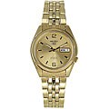 Seiko Men's 5 Automatic Gold Dial See-thru Caseback Watch