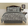 Ebony Floral 3-piece Mini Duvet Set