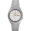 Seiko Men's 5 Automatic White Dial Stainless Steel Watch