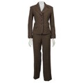 Allyson Cara Women's Plaid 2-piece Pant Suit
