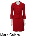 Allyson Cara Women's Fully Lined 2-piece Skirt Suit