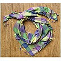 Crisanta Earth Gingham Fair Trade Scarf (India)