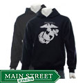 Los Angeles Pop Art 'Marine' Men's Black Hoodie