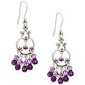 Charming Life Sterling Silver Amethyst Chandelier Earrings