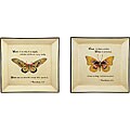 Butterfly Inspirational Plates (Set of 2)