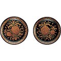 Island Breeze Black Plates (Set of 2)