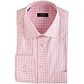 Pera Men's Pink Gingham Dress Shirt