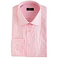 Pera Men's Textured Pink Dress Shirt