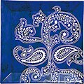 Blue Paisley Plate