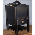 Black Magazine Stand with Drawer