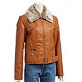 Regent Women's Distressed-look Faux Lamb Jacket